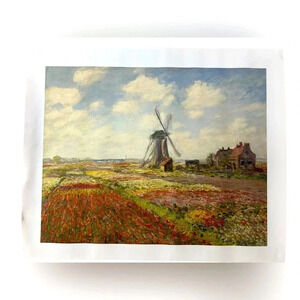 Claude Monet - Tulip fields in Holland 1886 -  Canvas Print 🎨